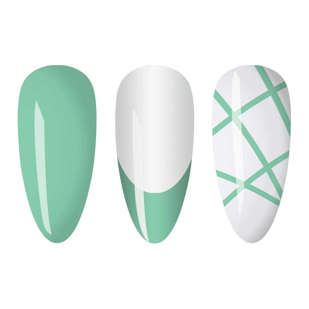  LDS - 15 (ver 2) Teal - Line Art Gel Nails Polish Nail Art