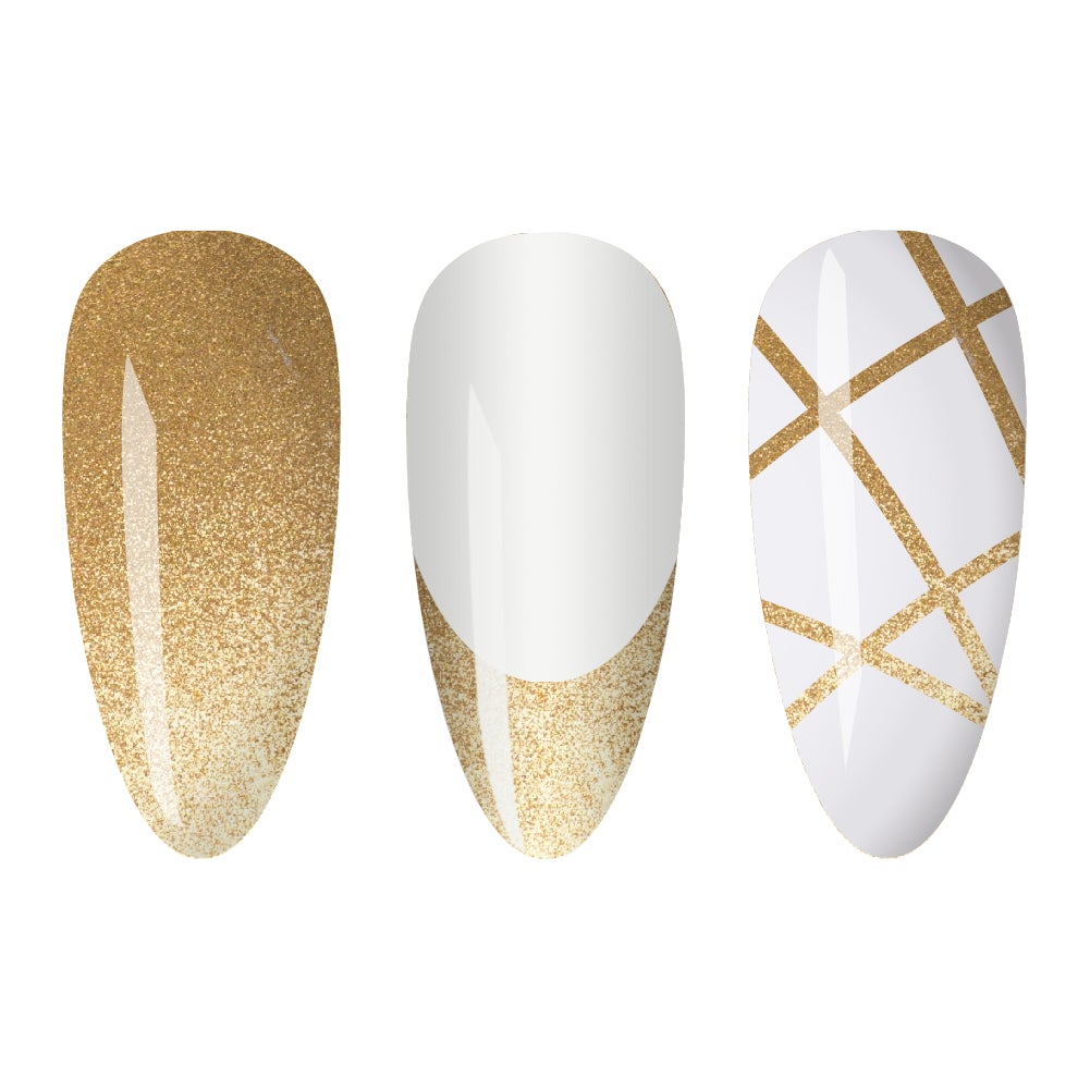  LDS - 23 (ver 2) Gold - Line Art Gel Nails Polish Nail Art