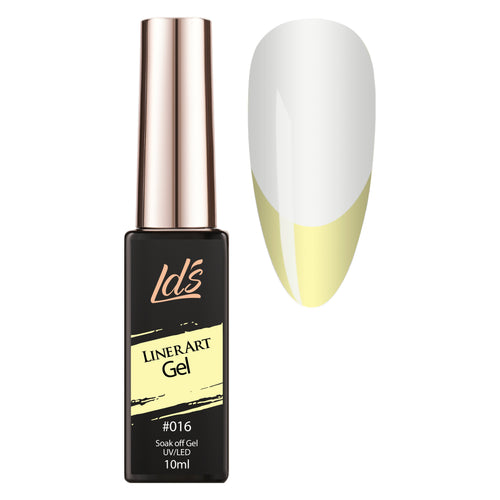  LDS - 16 (ver 2) Pastel Yellow - Line Art Gel Nails Polish Nail Art by LDS sold by DTK Nail Supply