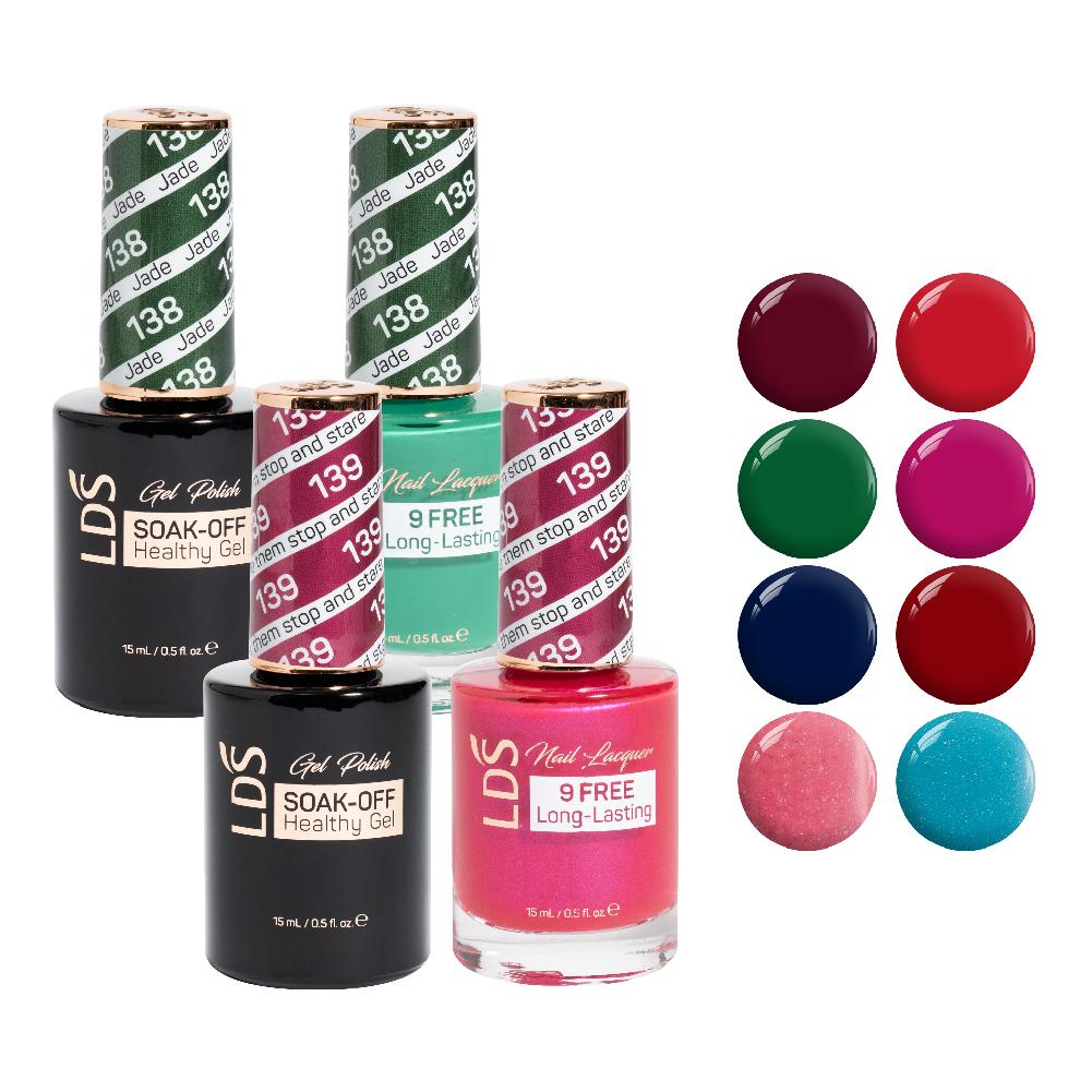 LDS Gel Lacquer Christmas Collection: 13, 137, 138, 139, 140, 141, 144, 145