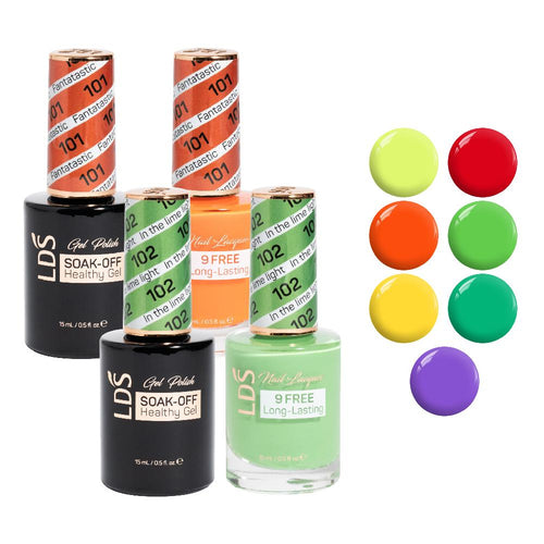 LDS Gel Lacquer Neon Collection: 99, 100, 101, 102, 103, 104, 105