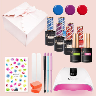 LDS Special Bundle 4: 40,41,42,BT+ 1 CNA Plasma Lamp + 1 Spring Nail Sticker - random + 2 mini files + 2 buffers + 3 Pusher Cuticle Stick Pen