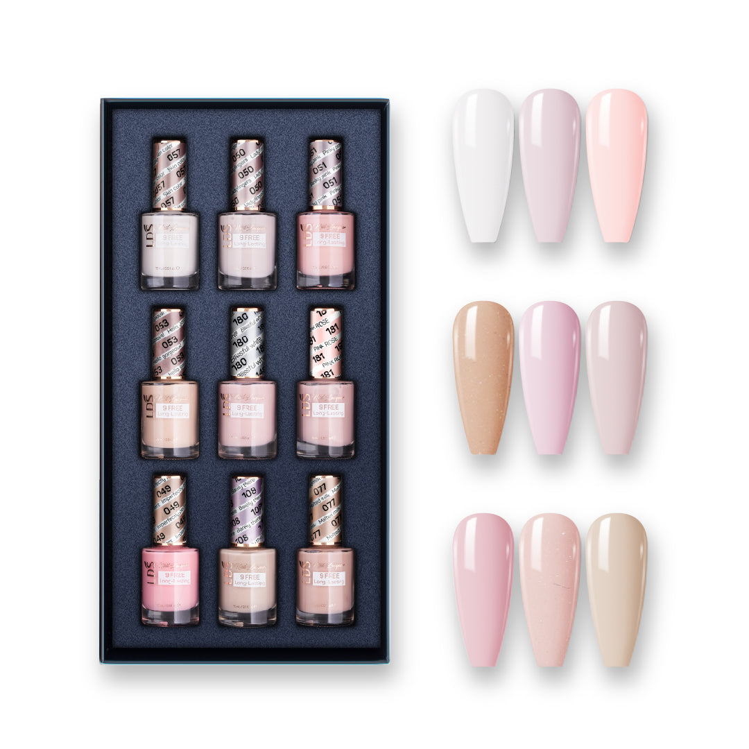 BARE NECESSITIES - LDS Holiday Healthy Nail Lacquer Collection: 057; 050;  051; 053; 180; 181; 049; 108; 077