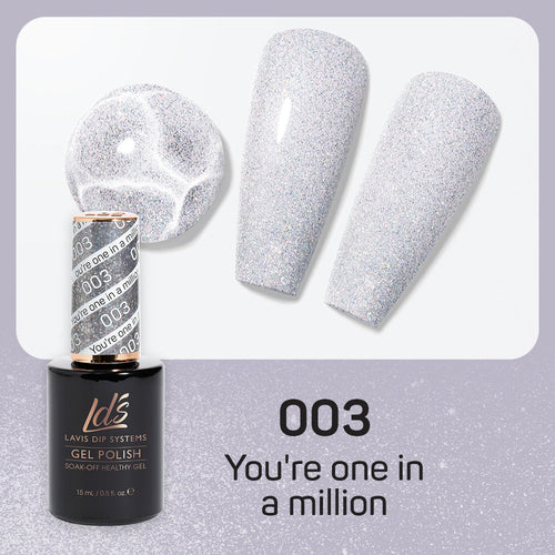 LDS 003 You're One In A Million - LDS Healthy Gel Polish & Matching Nail Lacquer Duo Set - 0.5oz