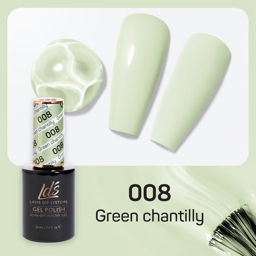 LDS 008 Green Chantilly - LDS Gel Polish 0.5oz
