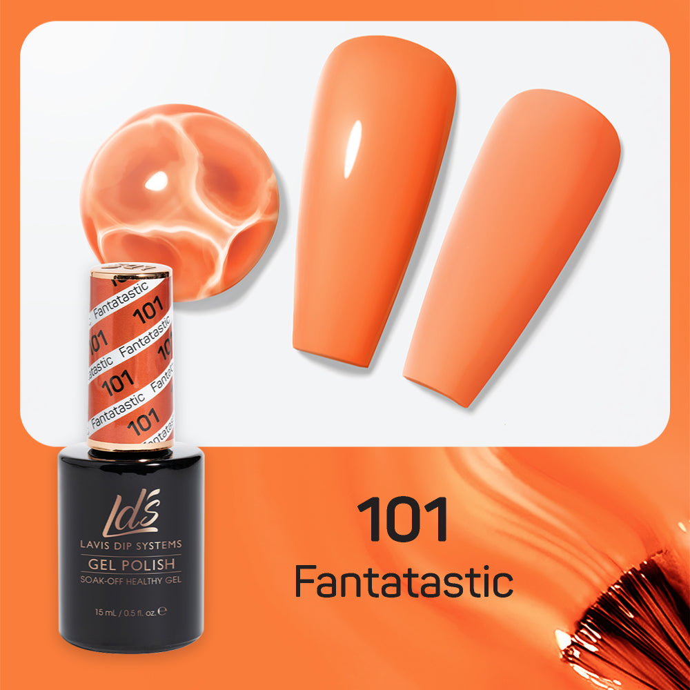 LDS 101 Fantatastic - LDS Healthy Gel Polish & Matching Nail Lacquer Duo Set - 0.5oz