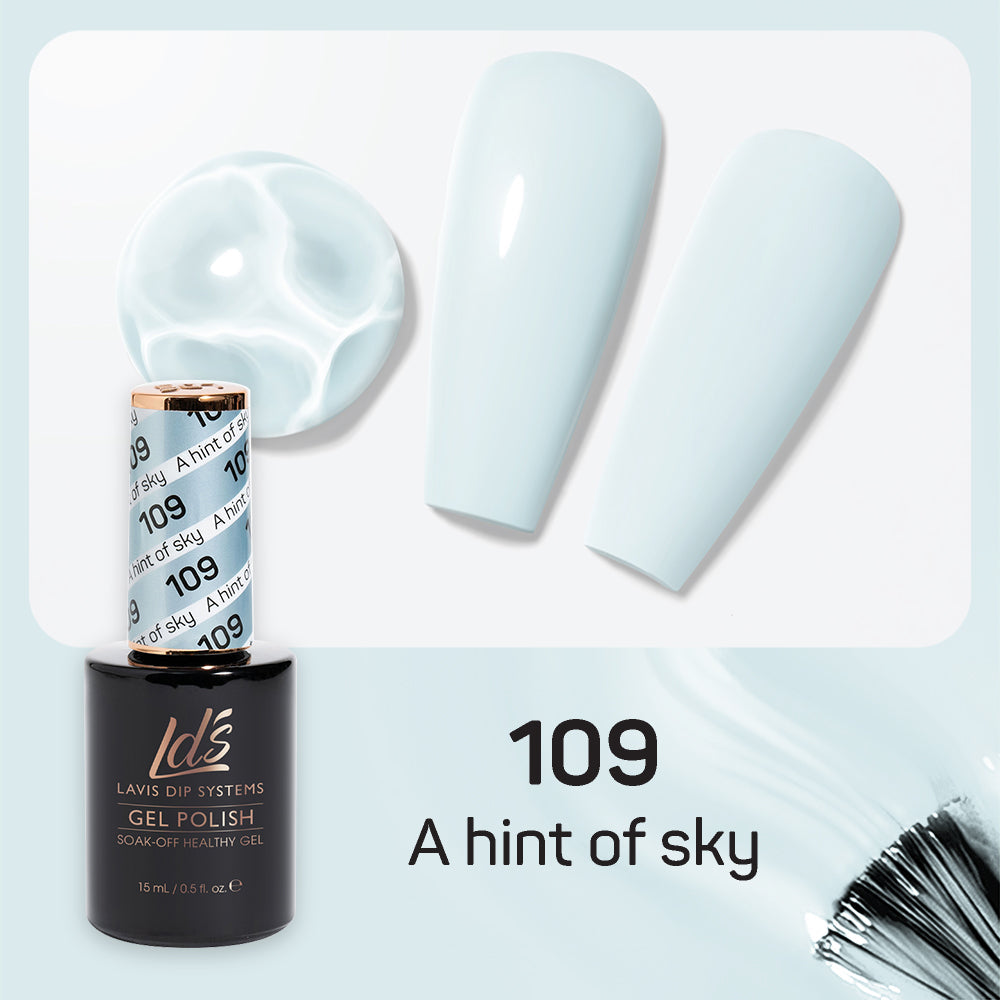 LDS 109 A Hint Of Sky - LDS Gel Polish 0.5oz