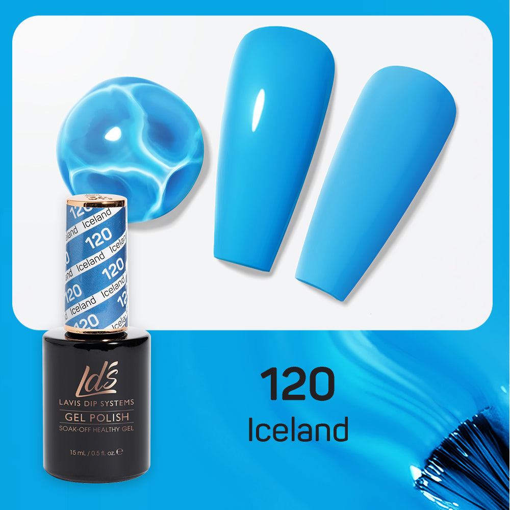 LDS 120 Iceland - LDS Healthy Gel Polish & Matching Nail Lacquer Duo Set - 0.5oz