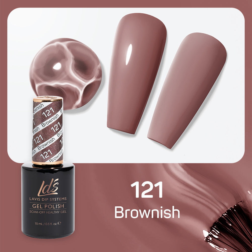 LDS 121 Brownish - LDS Gel Polish 0.5oz