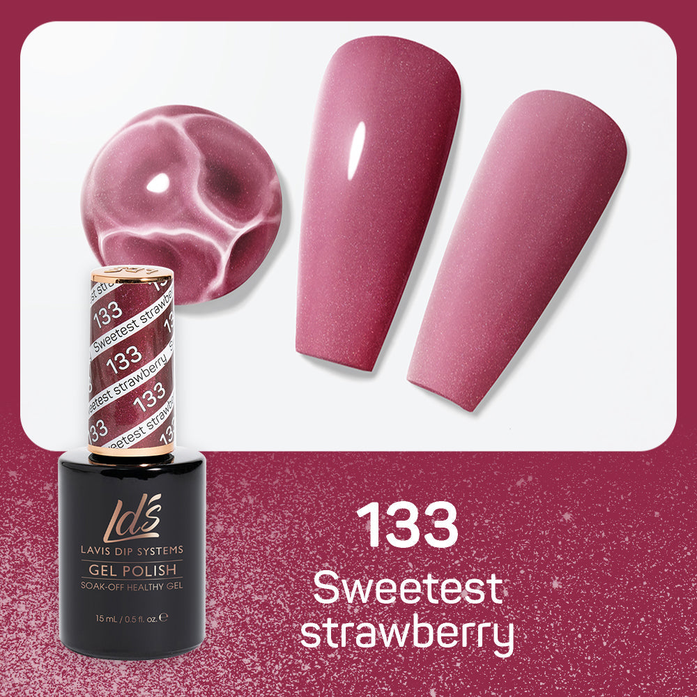 LDS 133 Sweetest Straberry - LDS Gel Polish 0.5oz