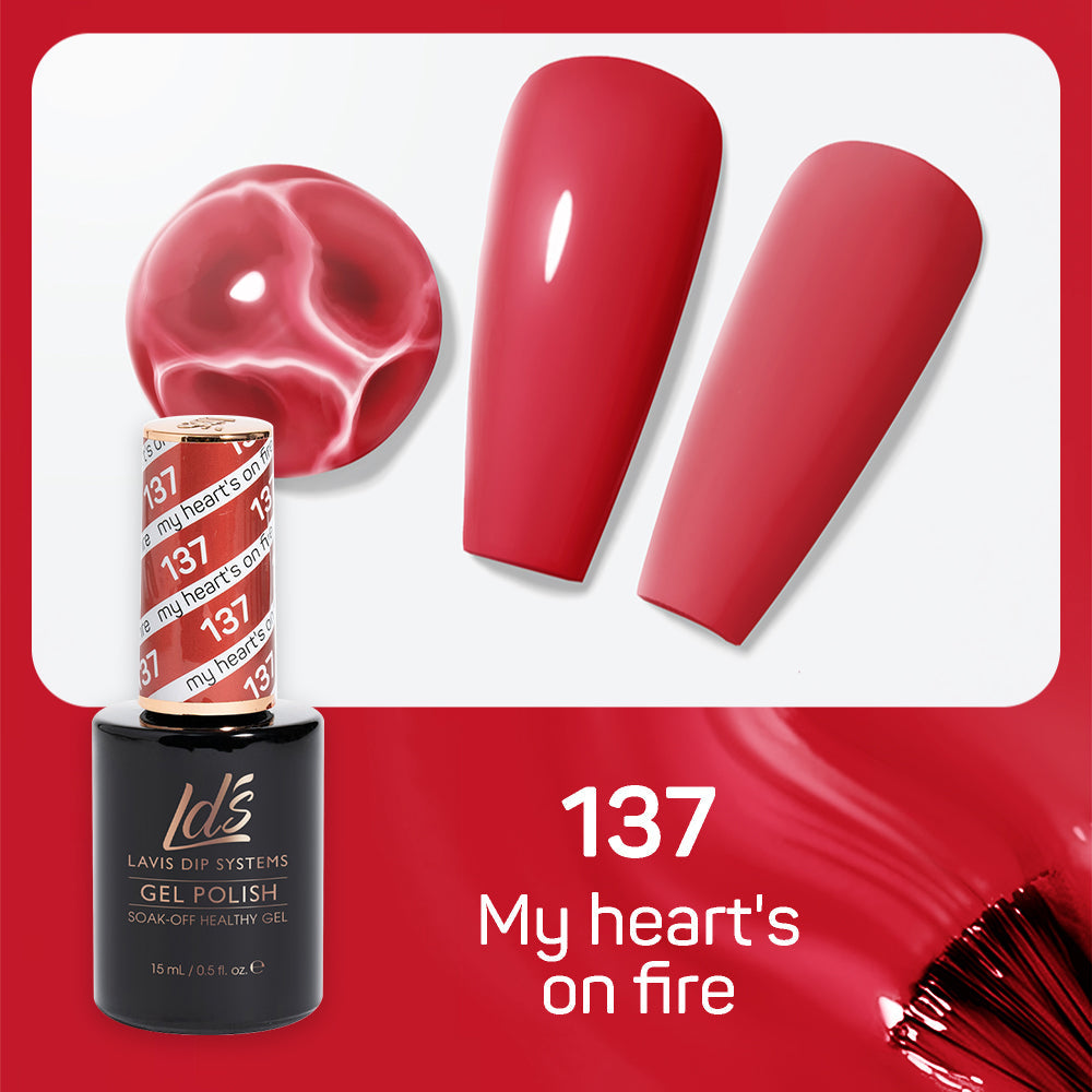 LDS 137 My Heart's On Fire - LDS Gel Polish 0.5oz