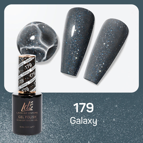 LDS 179 Galaxy - LDS Healthy Gel Polish & Matching Nail Lacquer Duo Set - 0.5oz