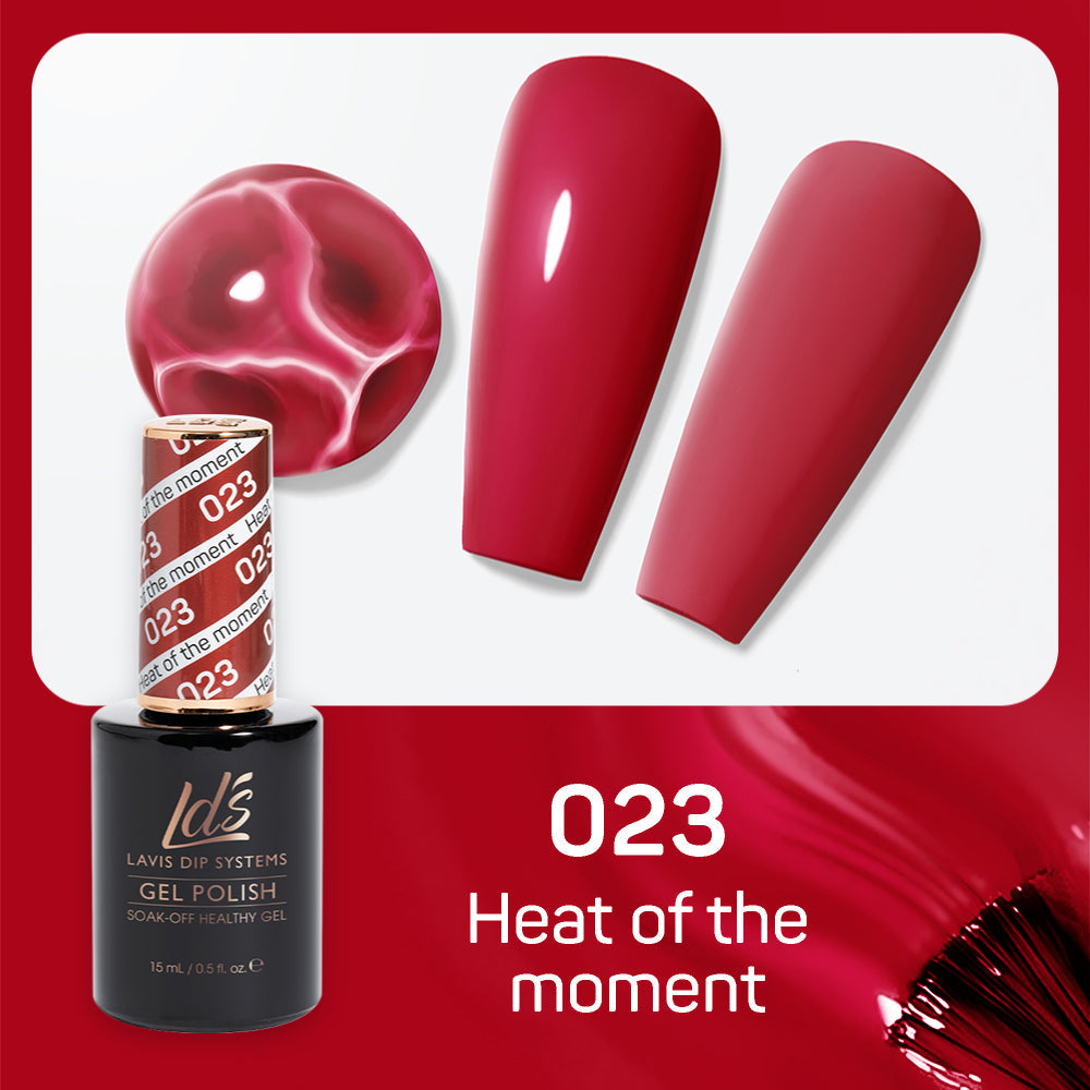 LDS 023 Heat Of The Moment - LDS Gel Polish 0.5oz