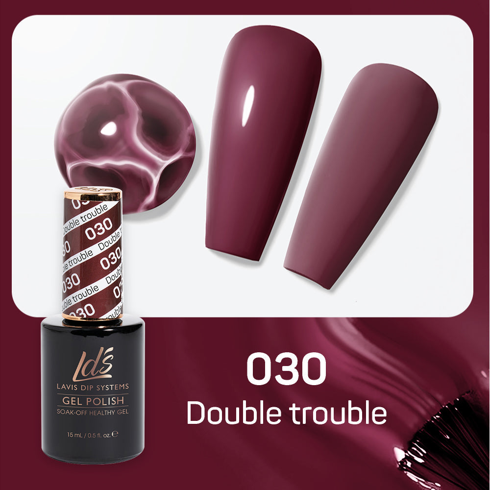 LDS 030 Double Trouble - LDS Gel Polish 0.5oz