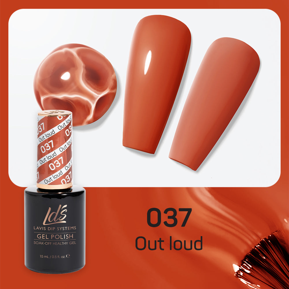 LDS 037 Out Loud - LDS Healthy Gel Polish & Matching Nail Lacquer Duo Set - 0.5oz