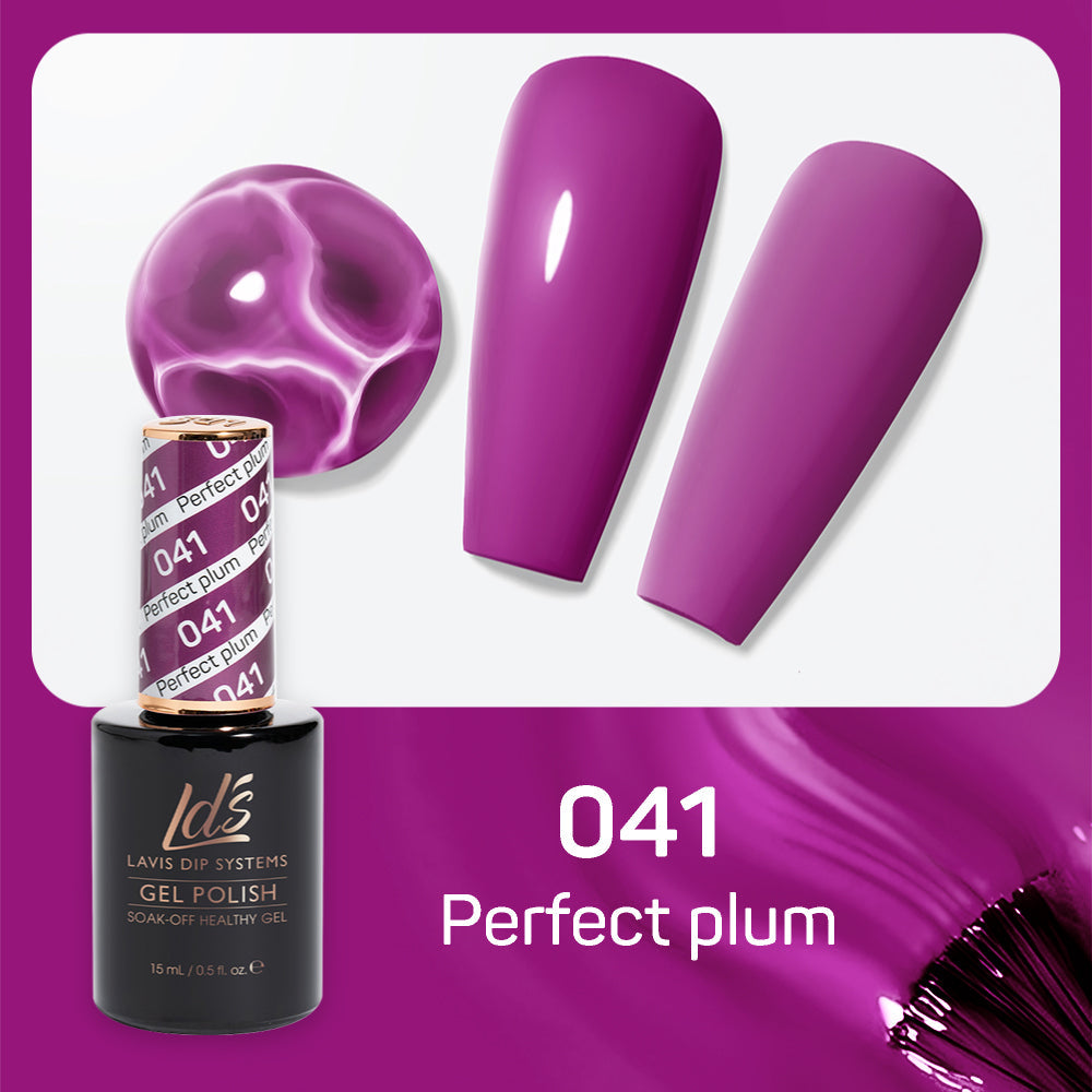 LDS 041 Perfect Plum - LDS Gel Polish 0.5oz