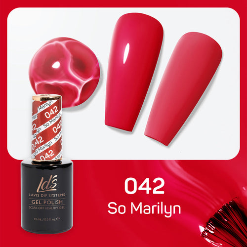 LDS 042 So Marilyn - LDS Healthy Gel Polish & Matching Nail Lacquer Duo Set - 0.5oz