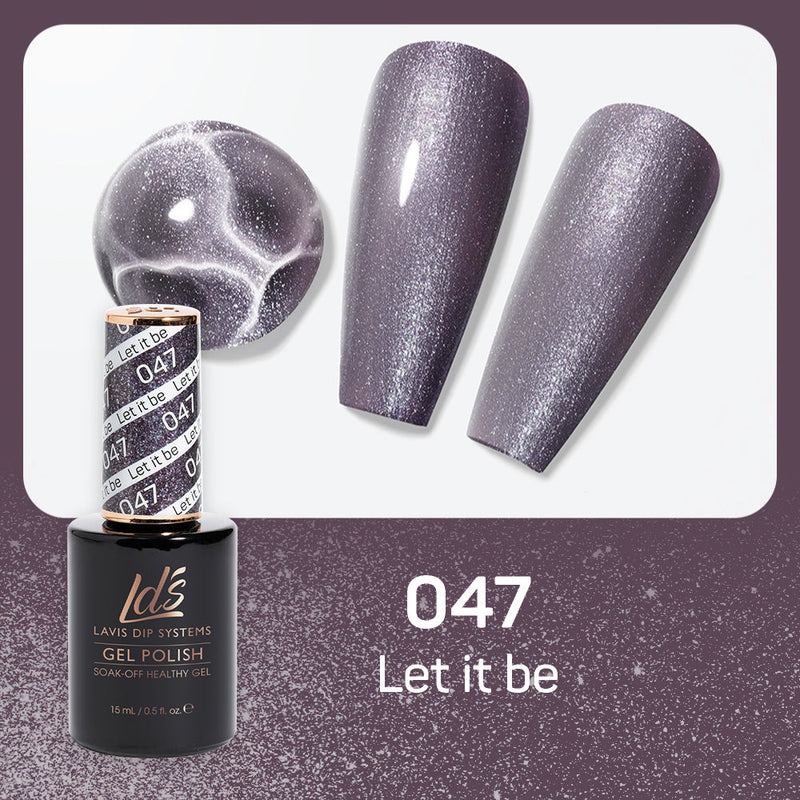 LDS 047 Let It Be - LDS Healthy Gel Polish & Matching Nail Lacquer Duo Set - 0.5oz