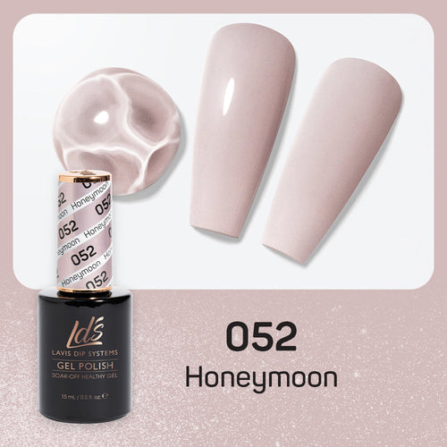 LDS 052 Honeymoon - LDS Healthy Gel Polish & Matching Nail Lacquer Duo Set - 0.5oz