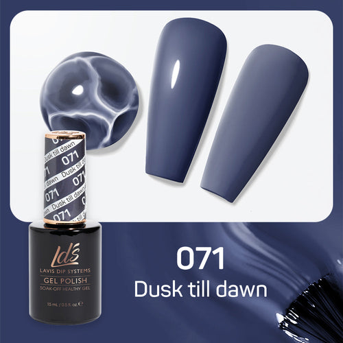 LDS 071 Dusk Till Dawn - LDS Healthy Gel Polish & Matching Nail Lacquer Duo Set - 0.5oz