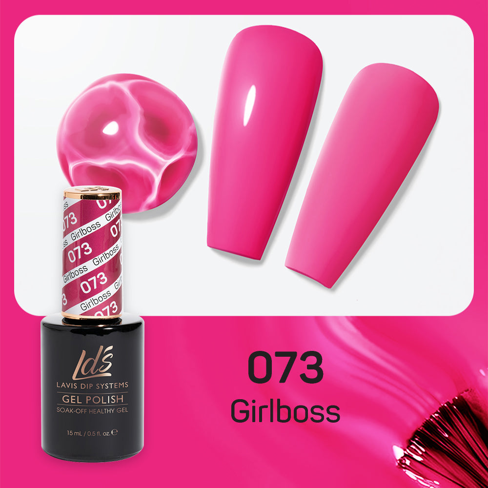 LDS 073 #Girlboss - LDS Healthy Gel Polish & Matching Nail Lacquer Duo Set - 0.5oz
