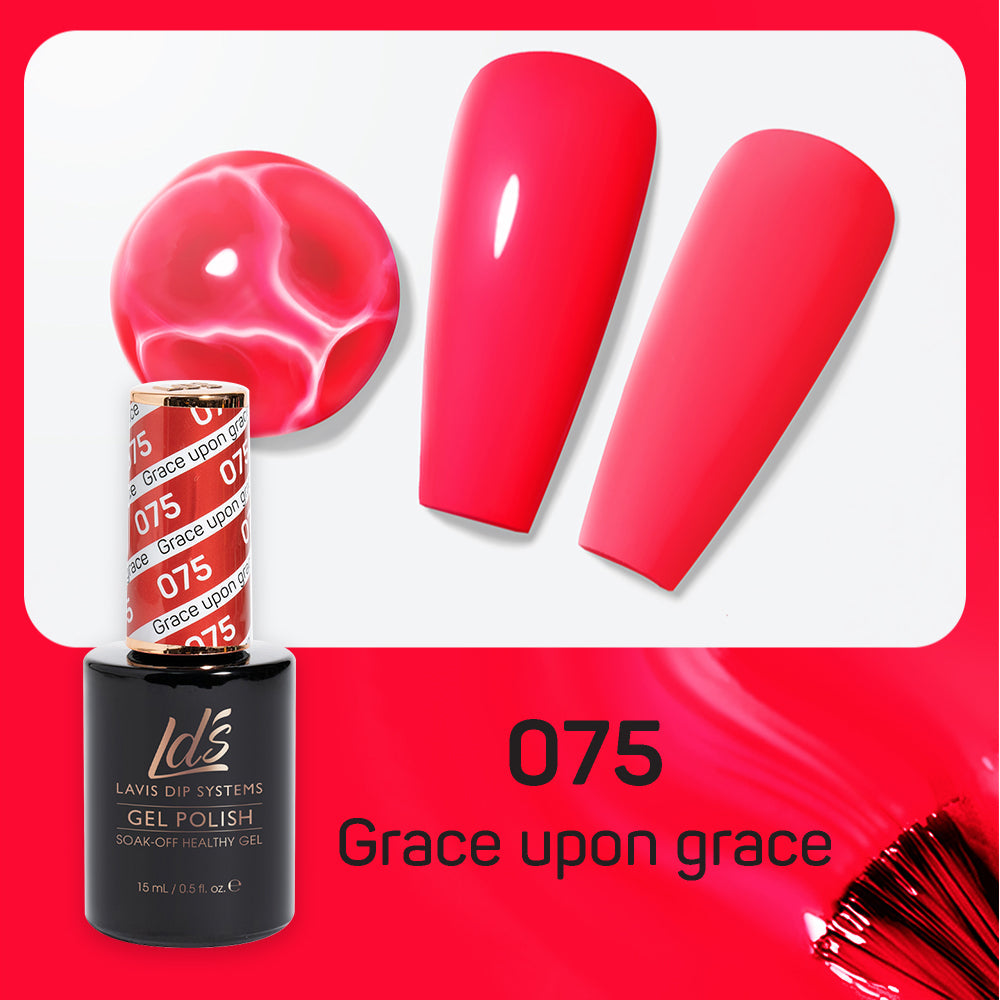 LDS 075 Grace Upon Grace - LDS Healthy Gel Polish & Matching Nail Lacquer Duo Set - 0.5oz