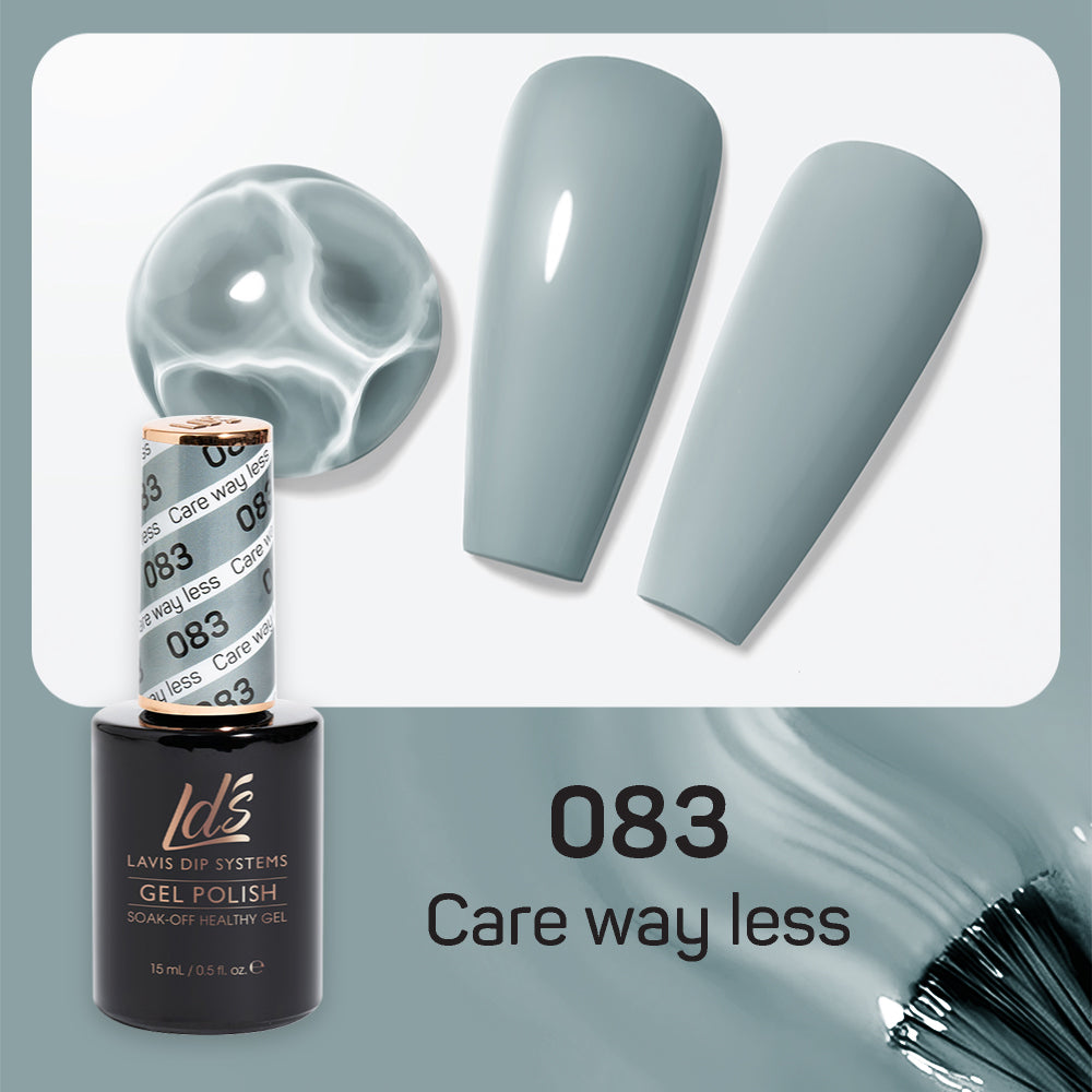 LDS 083 Care Way Less - LDS Healthy Gel Polish & Matching Nail Lacquer Duo Set - 0.5oz