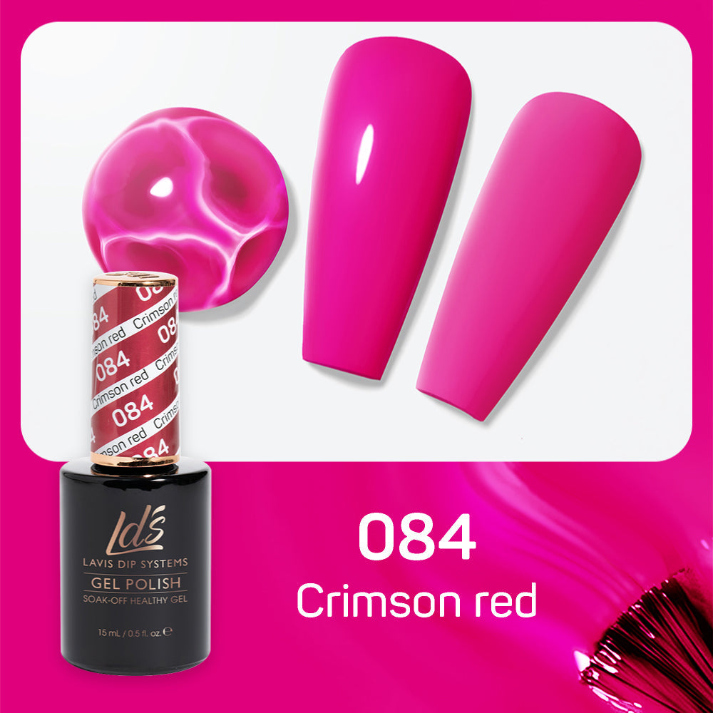 LDS 084 Crimson Red - LDS Gel Polish 0.5oz