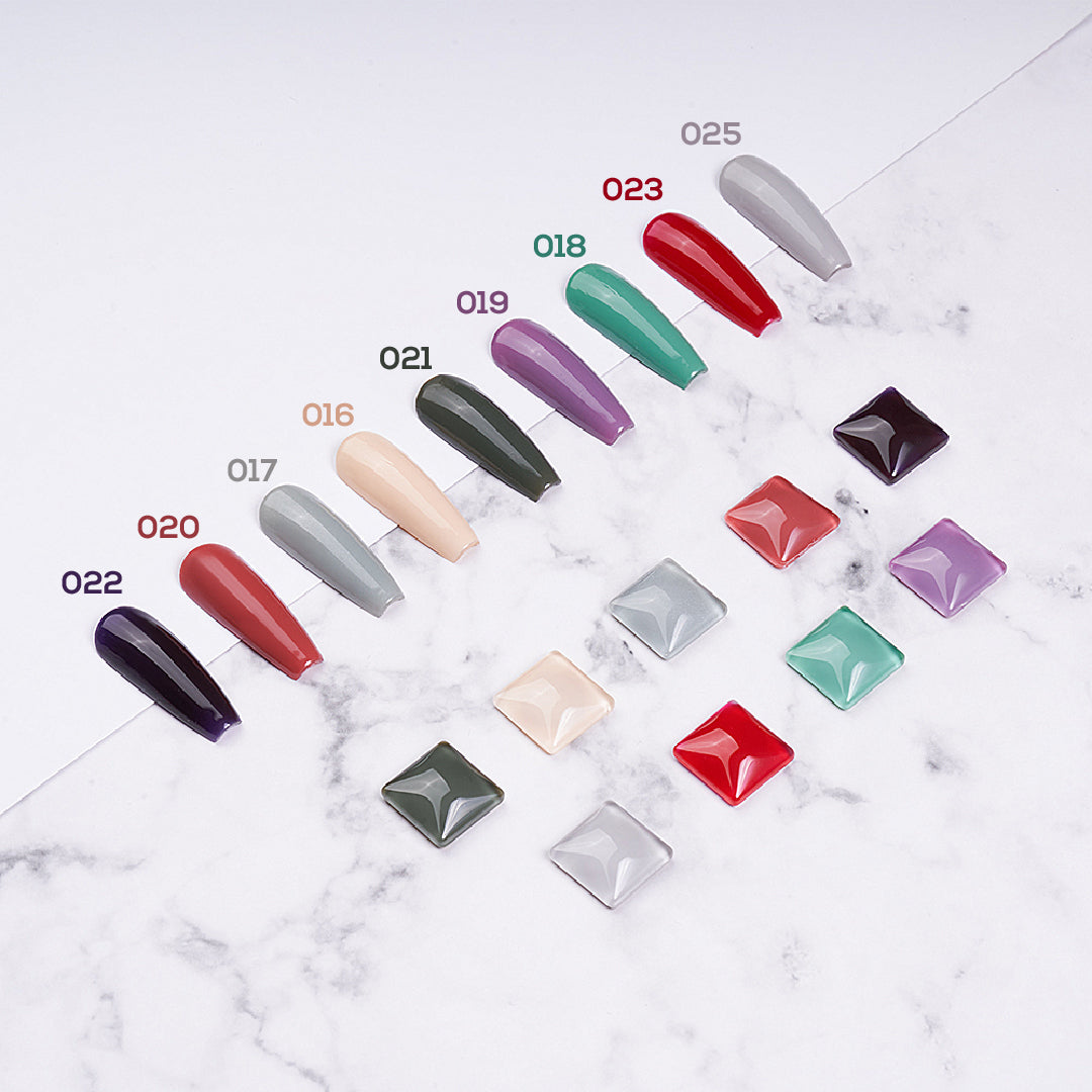 9 LDS Holiday Healthy Gel Nail Polish Collection - COOL VIBES - 016; 017; 018; 019; 020; 021; 022; 023; 025