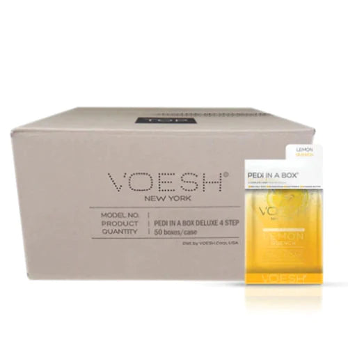 VOESH - CASE OF 50 Pedi a Box (4 Step) - LEMON