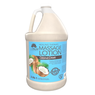 LAPALM Healing Therapy Massage Lotion - Coconut Cream - 1 Gallon