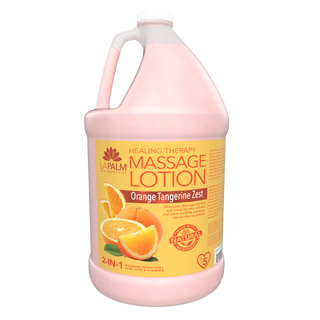 LAPALM Healing Therapy Massage Lotion - Orange Tangerine Zest - 1 Gallon
