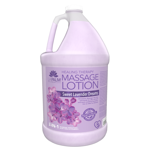LAPALM Healing Therapy Massage Lotion - Lavender  - 1 Gallon
