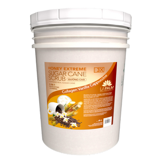 La Palm Sugar Cane Scrub - Vanilla Cappuccino - 1 Bucket