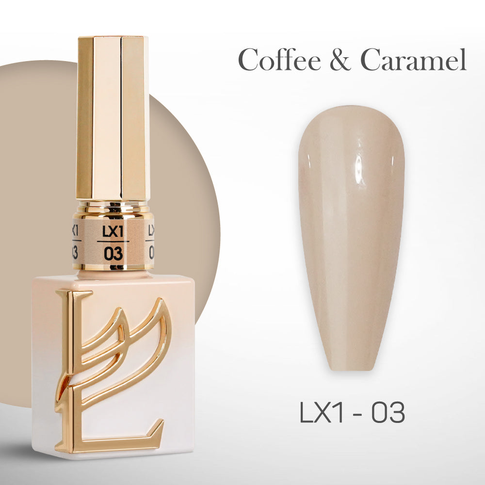 LAVIS LX1 - 03  - Gel Polish 0.5 oz - Coffee & Caramel Collection