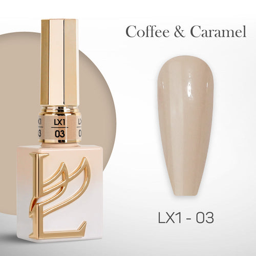 LAVIS LX1 - 03  - Gel Polish 0.5 oz - Coffee & Caramel Collection