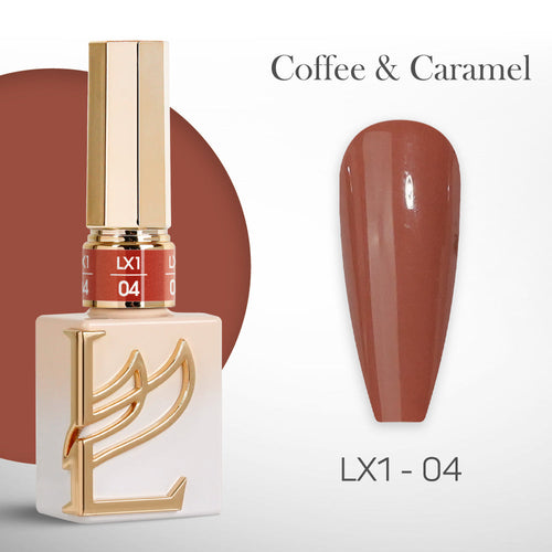 LAVIS LX1 - 04  - Gel Polish 0.5 oz - Coffee & Caramel Collection