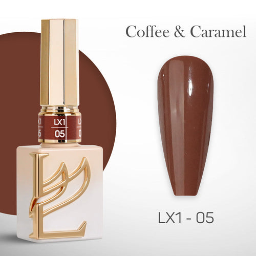 LAVIS LX1 - 05  - Gel Polish 0.5 oz - Coffee & Caramel Collection