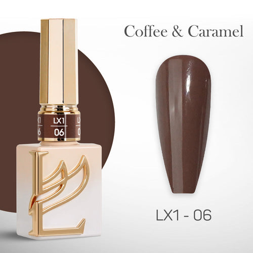 LAVIS LX1 - 06  - Gel Polish 0.5 oz - Coffee & Caramel Collection
