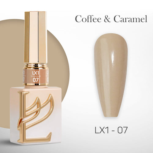 LAVIS LX1 - 07  - Gel Polish 0.5 oz - Coffee & Caramel Collection