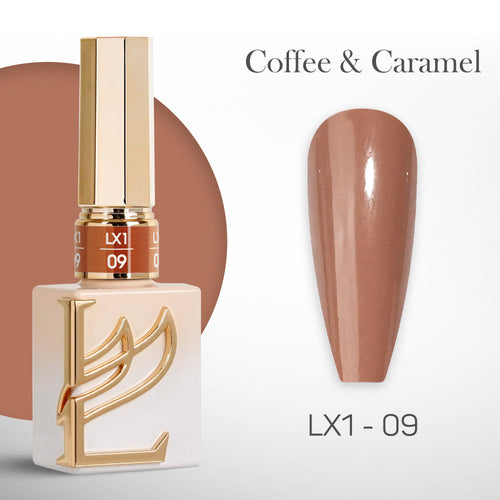 LAVIS LX1 - 09  - Gel Polish 0.5 oz - Coffee & Caramel Collection