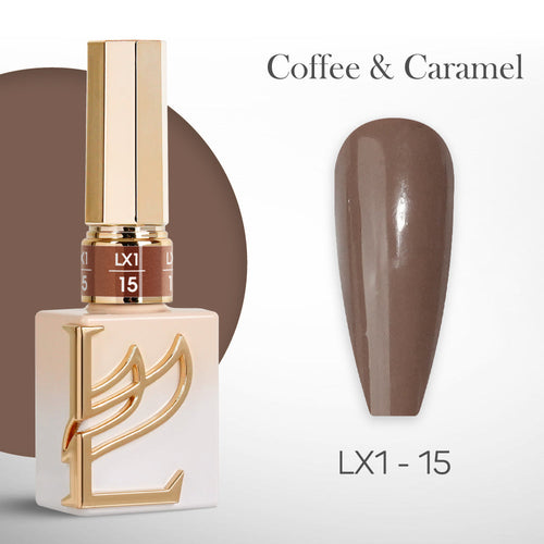 LAVIS LX1 - 15  - Gel Polish 0.5 oz - Coffee & Caramel Collection