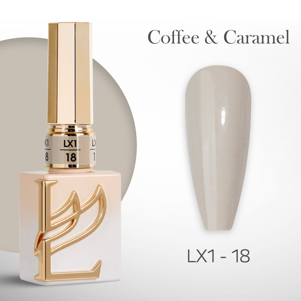 LAVIS LX1 - 18  - Gel Polish 0.5 oz - Coffee & Caramel Collection