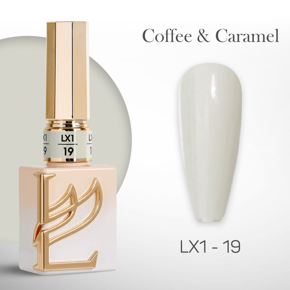 LAVIS LX1 - 19  - Gel Polish 0.5 oz - Coffee & Caramel Collection