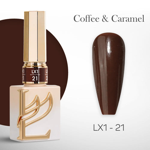 LAVIS LX1 - 21  - Gel Polish 0.5 oz - Coffee & Caramel Collection