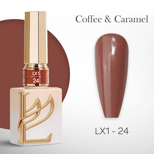 LAVIS LX1 - 24  - Gel Polish 0.5 oz - Coffee & Caramel Collection