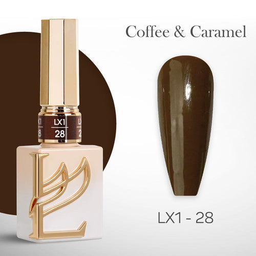 LAVIS LX1 - 28  - Gel Polish 0.5 oz - Coffee & Caramel Collection