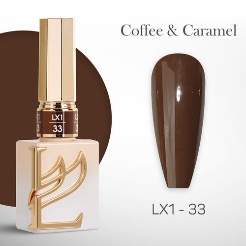 LAVIS LX1 - 33  - Gel Polish 0.5 oz - Coffee & Caramel Collection