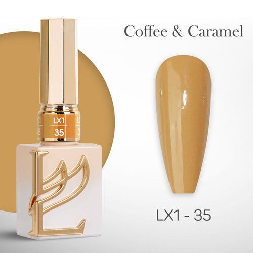 LAVIS LX1 - 35  - Gel Polish 0.5 oz - Coffee & Caramel Collection