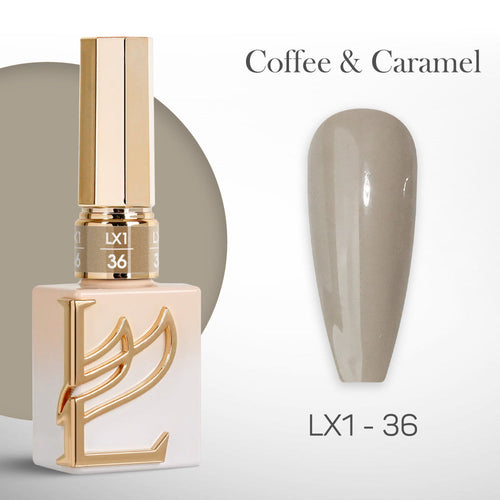 LAVIS LX1 - 36  - Gel Polish 0.5 oz - Coffee & Caramel Collection